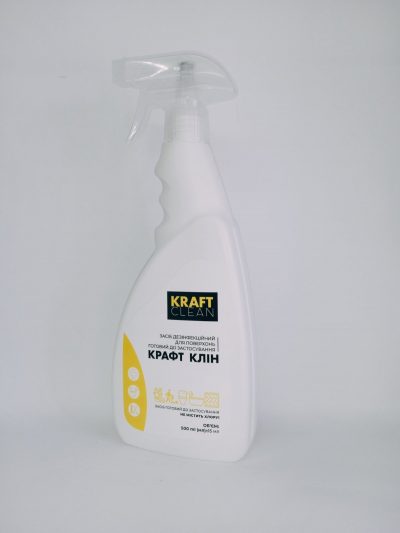 Засіб дезінфекційний для поверхонь готовий до застосування “КРАФТ КЛІН (KRAFT CLEAN)” 500 мл